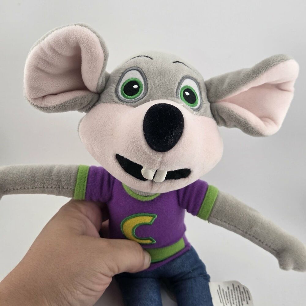 Chuck E Cheese Pizza Mouse Plush Toy Chucky Plushie Doll Arcade Mascot Doll